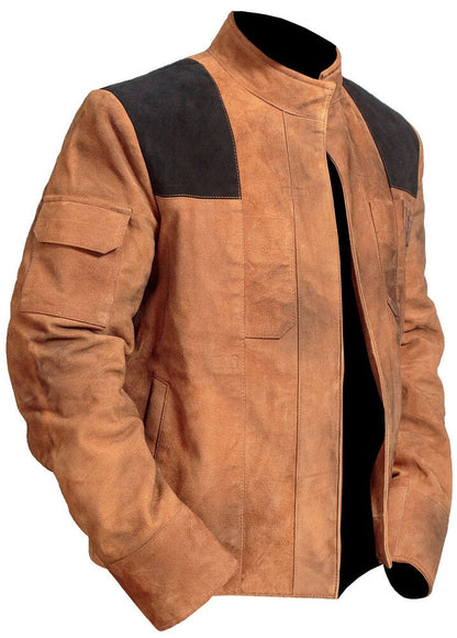 Han Solo Star Movie Jacket, Brown Leather