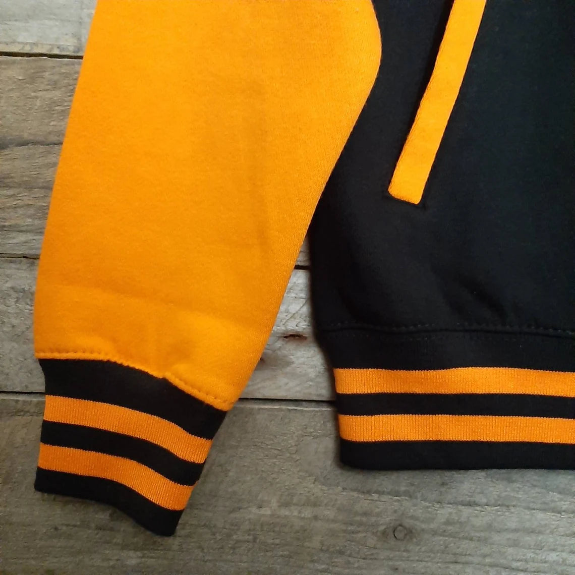 Orange Pampkin Varsity Wool Jacket 