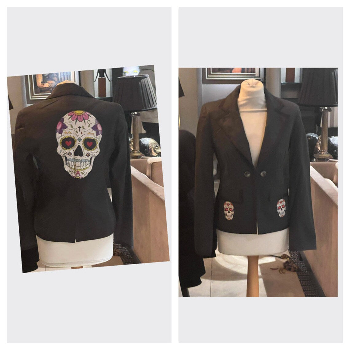 Halloween Jacket Cotton Lined Fitted Blazer