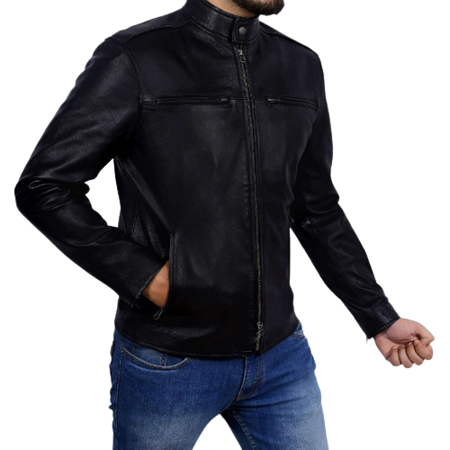 Best Plain Black Leather Jacket, Sleeves