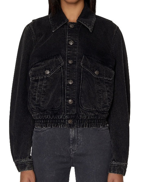 Black Denim Jacket Women, Diesel 'De-Tracy'