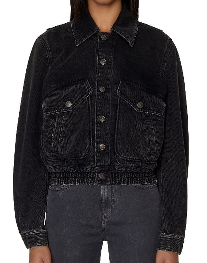 Black Denim Jacket Women, Diesel 'De-Tracy'