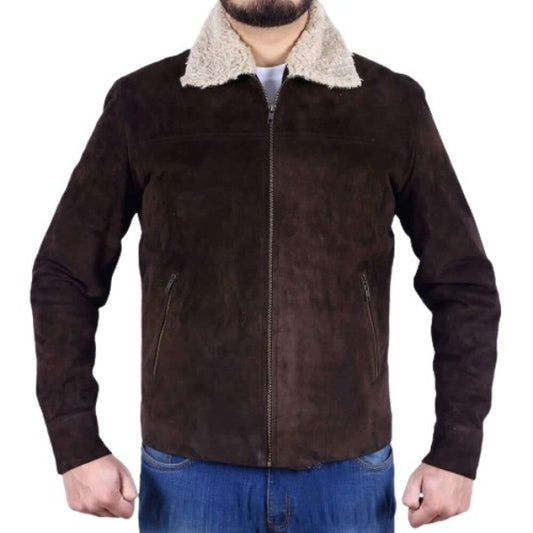 Andrew Lincoln Suede Leather Jacket, Brown