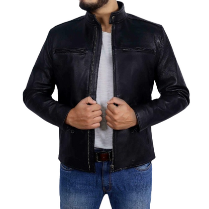 Best Plain Black Leather Jacket