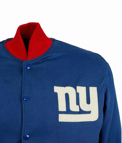 new york giants blue varsity jacket