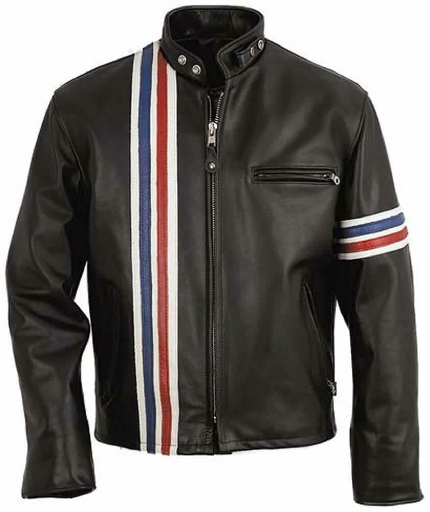 Halloween Jacket - Peter Fonda Easy Rider Black Leather Jacket