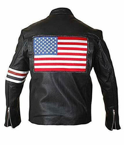 Halloween Jacket - Peter Fonda Easy Rider Leather Jacket