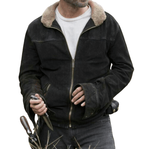 Andrew Lincoln Suede Leather Jacket, Brown