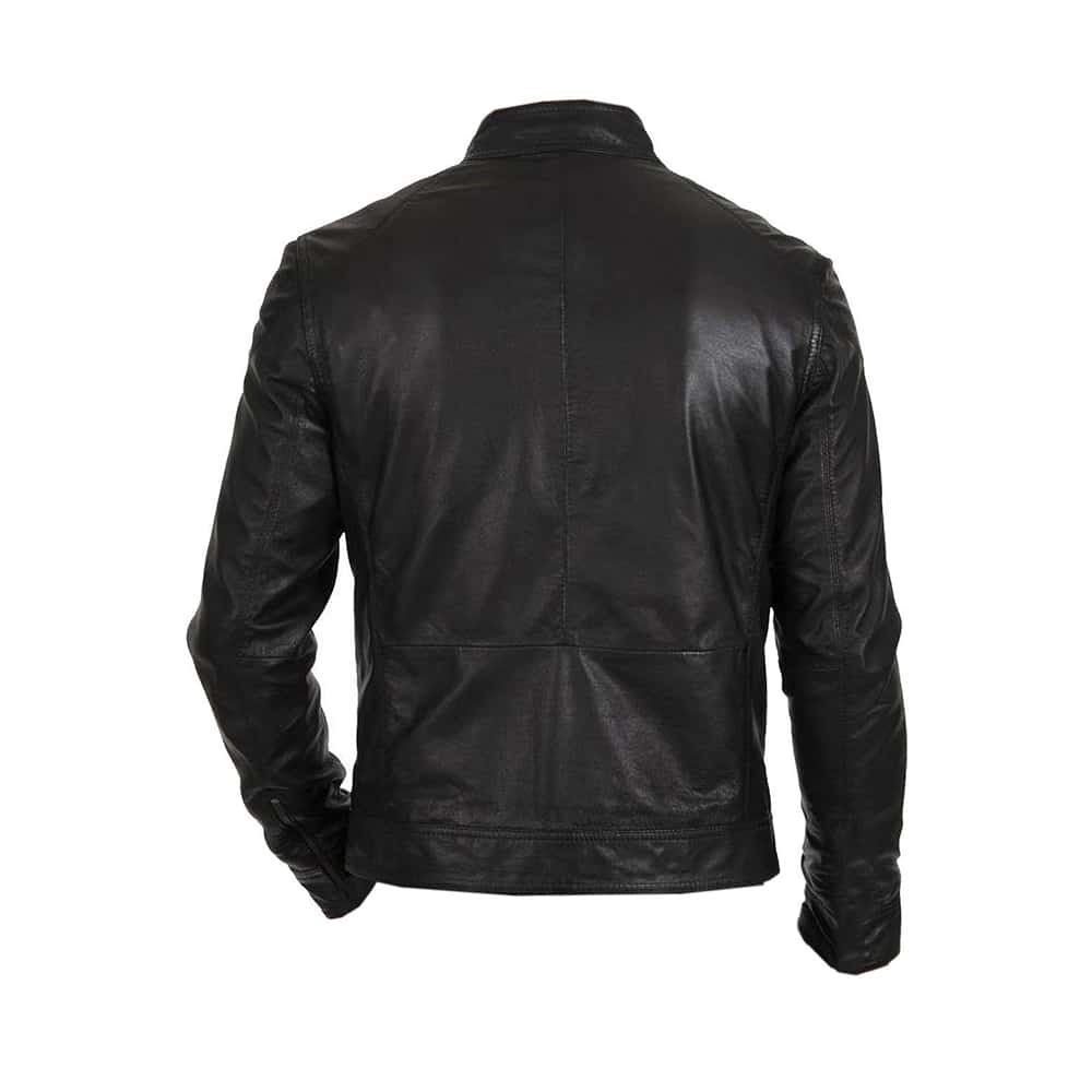 Halloween Jacket - Collar Strap Movie Jacket Men Black