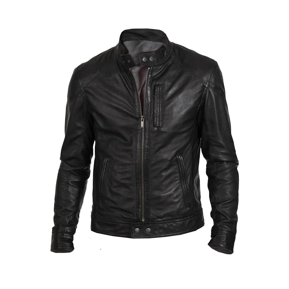 Halloween Jacket - Collar Strap Movie Jacket Men Black