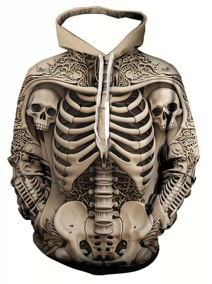 skull 3d hoodie​