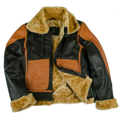 Premium B3 Sheepskin Bomber Jacket for Men