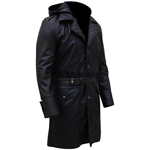 Halloween Jacket - Creed Hoodie Leather Jacket Men