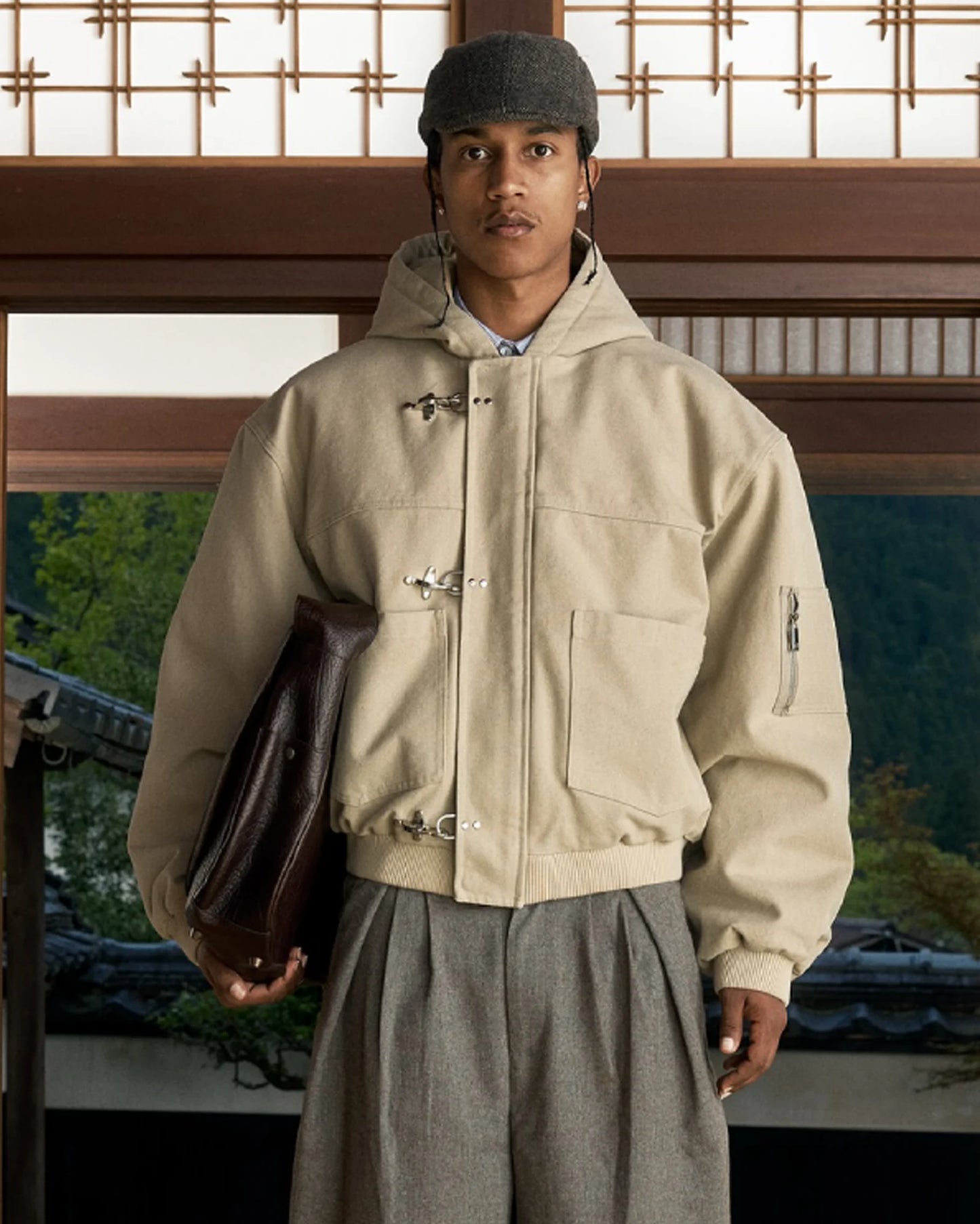 shinzo-canvas-clasp-bomber-beige-jacket