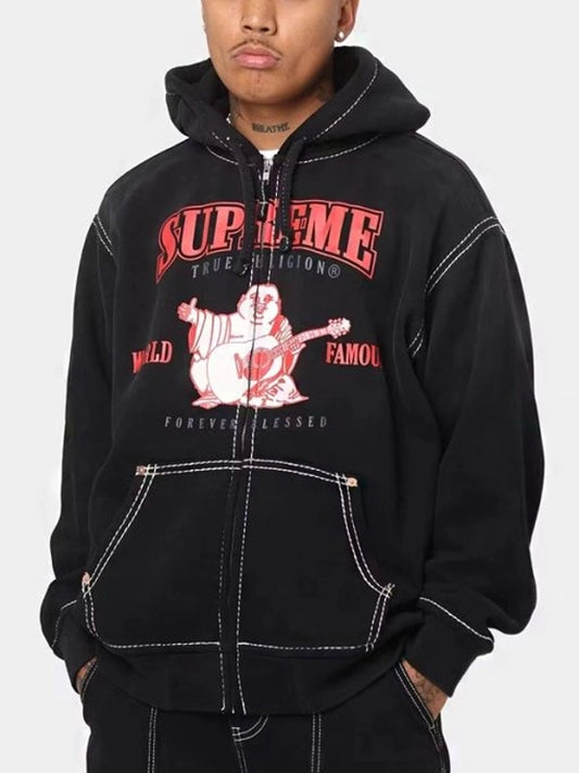 Supreme True Religion Zip-Up Hoodie