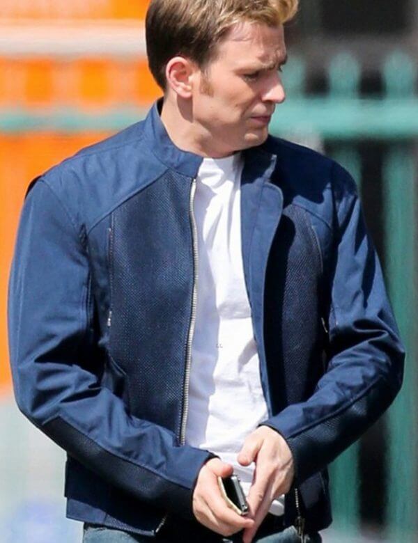 Captain America Steve Rogers Blue Cotton Jacket