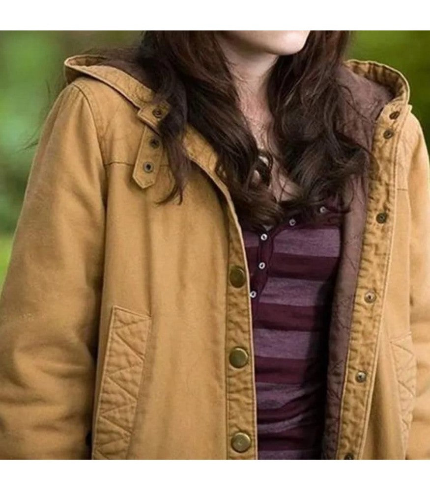 BROWN HOODED COAT 
