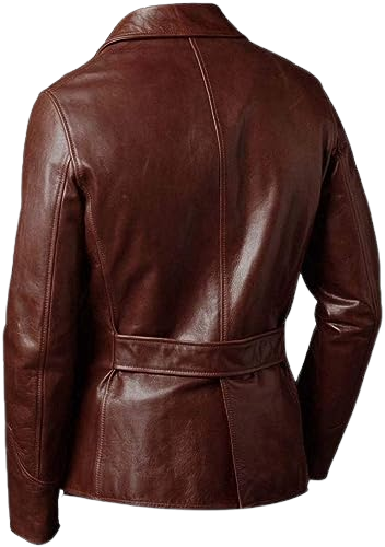 Vintage Blazer Brown Leather Coat