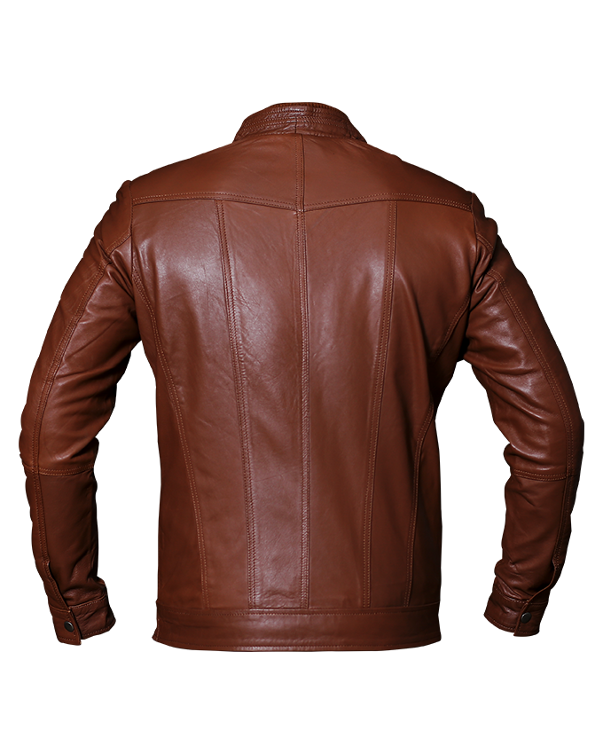 Cafe Racer Tan Brown Leather Jacket Buy