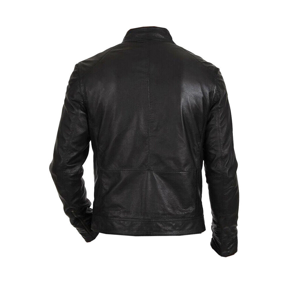 Classic Hunt Black Sheep Leather Biker Jacket Buy