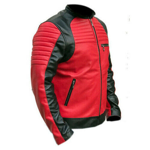 Retro Vintage Cruiser Black Red Jacket Sale
