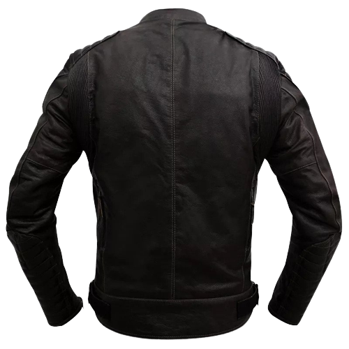 CE Armour Black Dimex Biker Jacket, Back