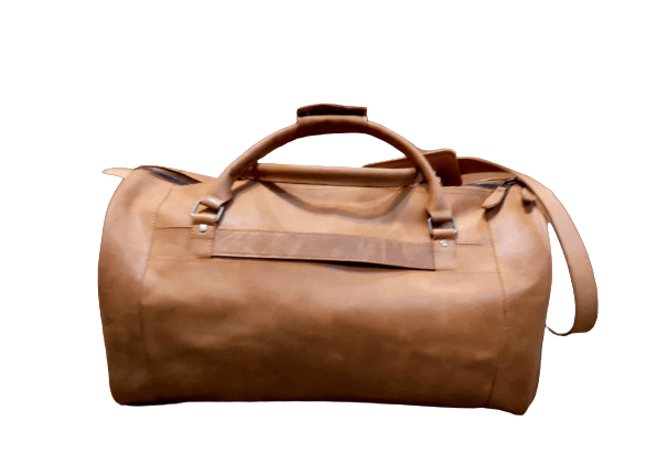 Full Grain Duffle Bag With Shoe Pocket