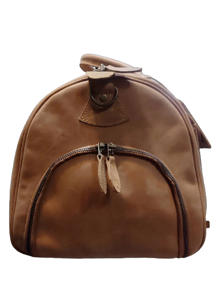 Full Grain Duffle Bag with Shoe Pocket
