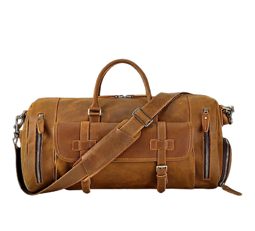 Premium Crazy Horse Leather Duffle Bag