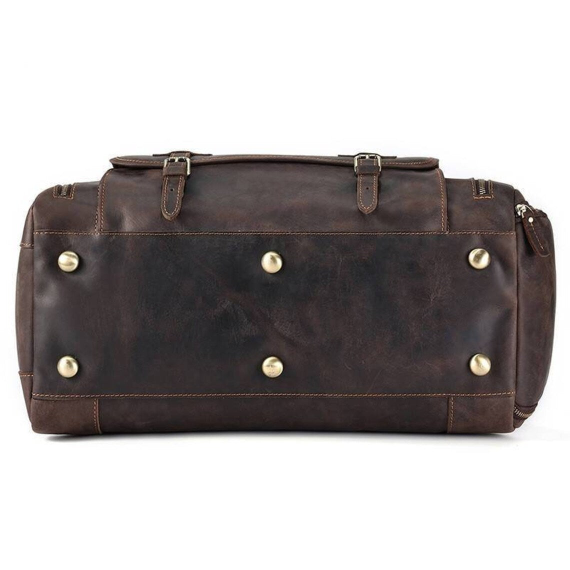 Premium Crazy Horse Leather Duffle Bag