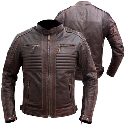 CE Armour Brown Dimex Biker Jacket
