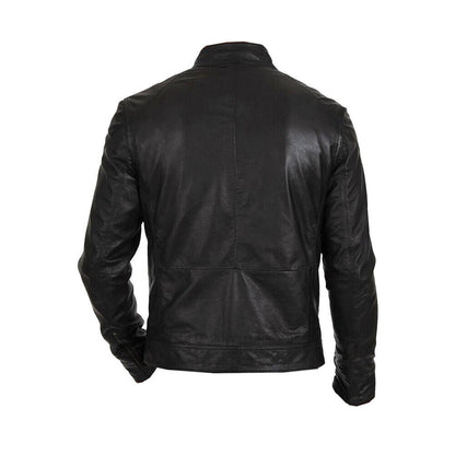 Classic Hunt Black Sheep Leather Biker Jacket