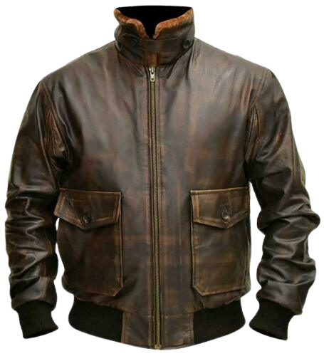 G-1 Aviator Distressed Brown Leather Jacket