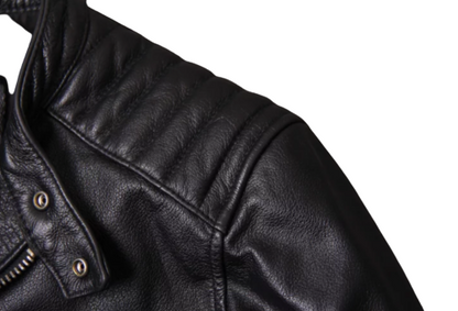 Cafe Racer Distressed Cow Hide Leather Jacket