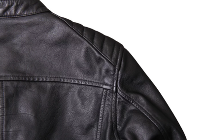 Cafe Racer Distressed Cow Hide Leather Jacket