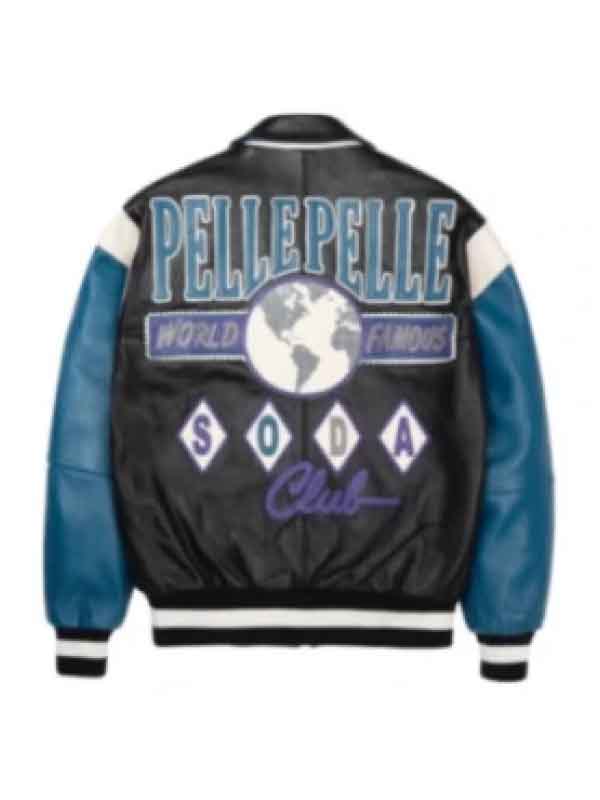 Black Varisty Jacket Soda Club Men. Zing Apparel