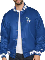 Dodgers Satin Bomber Jacket - Image 14