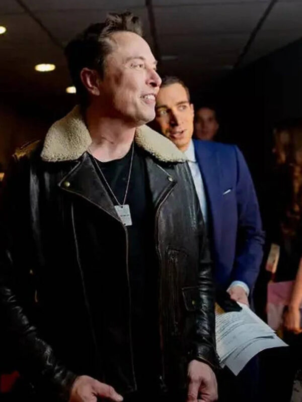 2023-NY-Times-Conference-Elon-Musk-Shearling-Black-Jacket