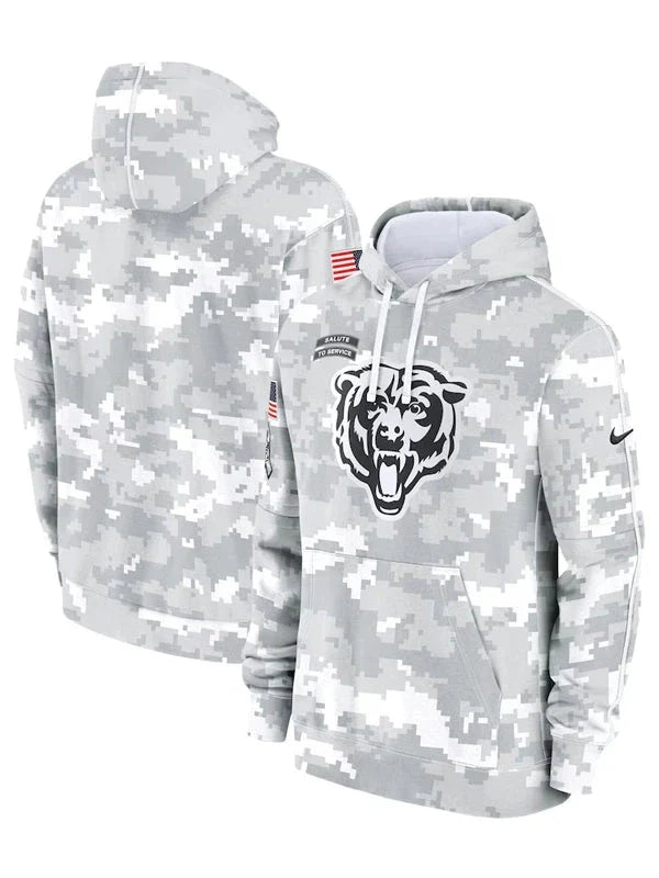 Salute To Service Chicago Bears Camo 2024 Hoodie Zing Apparel