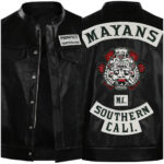Angel Reyes Mayans M.C Leather Vest Zing Apparel