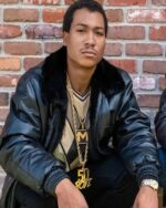 Black Mafia Family Lil Meech Flenory Black Jacket - Image 2