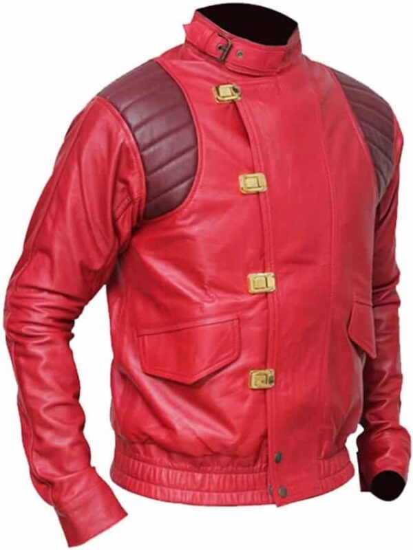 Red Real Leather Regular Fit Jacket Zing Apparel