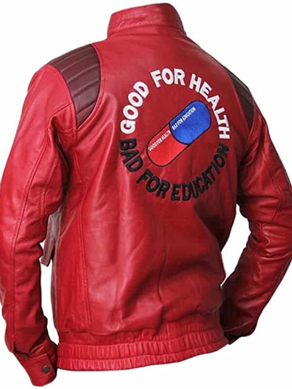 Red Real Leather Regular Fit Jacket Zing Apparel