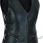 Longer Leather Vest For Women, Black Zing Apparel