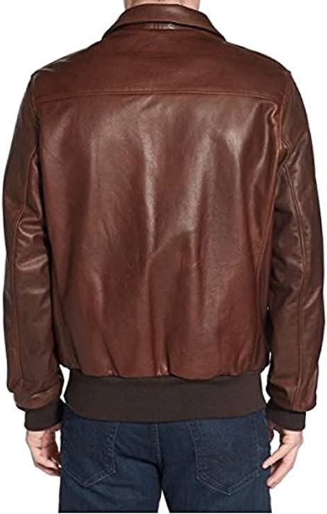 Bambert Brown Lambskin Leather Jacket Zing Apparel