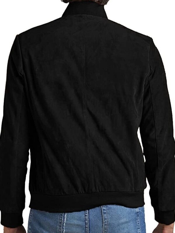 Blain Black Suede Bomber Jacket Zing Apparel