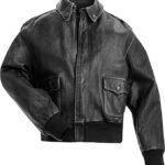 G-1 Distressed Black Bomber Jacket Zing Apparel