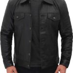 Fernando Black Leather Trucker Jacket Zing Apparel
