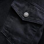 Full Fur Denim Jacket Men, Black Zing Apparel