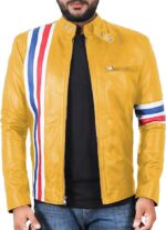 Menâ€™s Cowhide Leather Bikers Jacket Zing Apparel